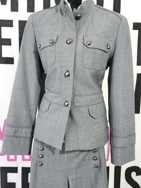Design Studio Military Inspired Sailor Pant and Jacket 2 Piece Suit Set